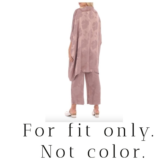 PAPER LABEL | Palm Design Open Front Drapey Kimono - Picture 8 of 8